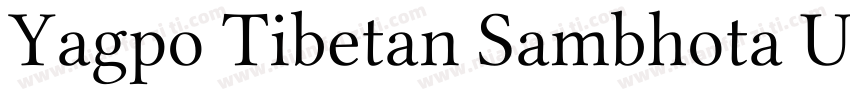 Yagpo Tibetan Sambhota Uni字体转换